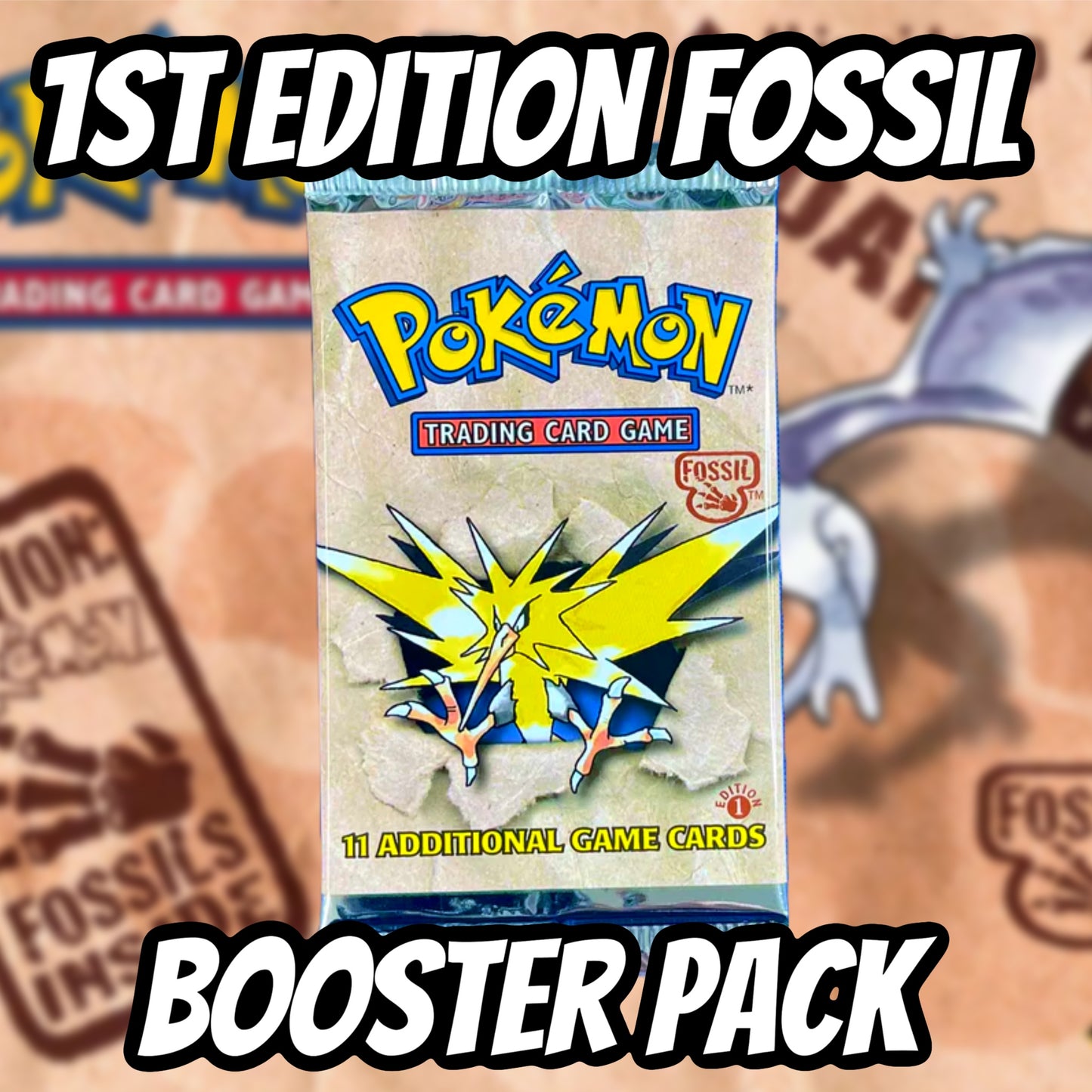 1st Edition Fossil Booster Pack Opening 11/18